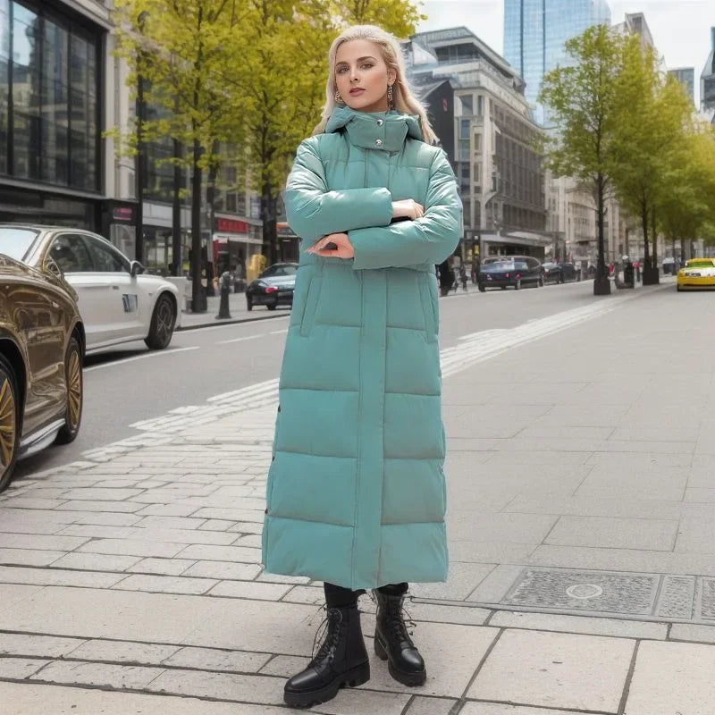 Women's over-the-knee parka coat