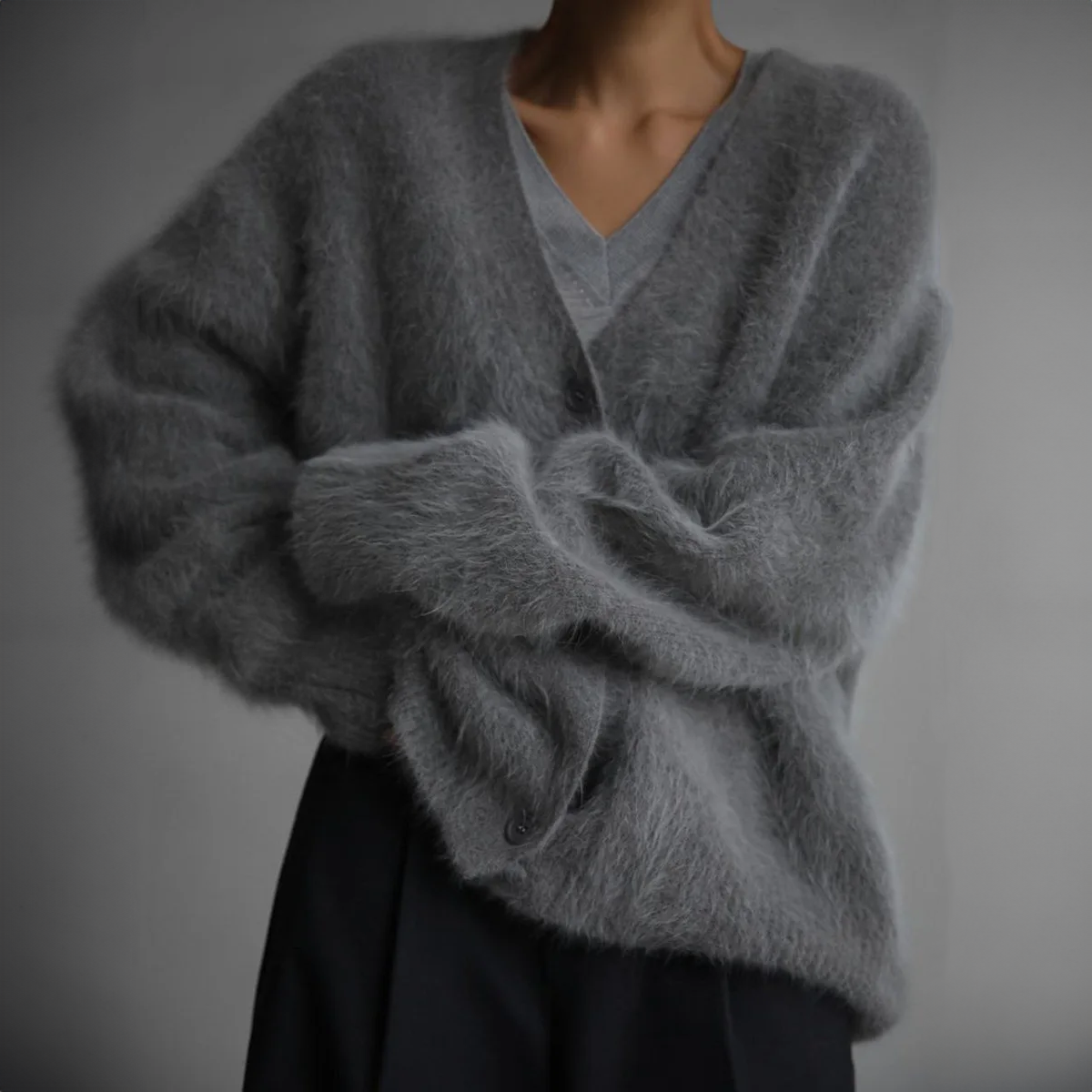 Women's button down cardigan with long sleeve