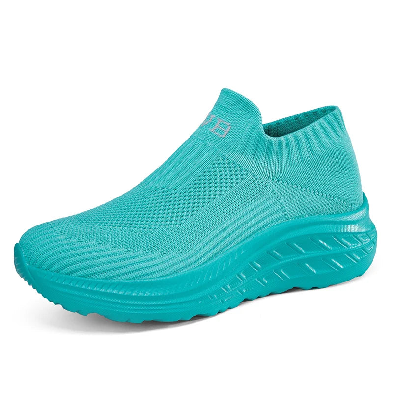 Breathable Knit Lightweight Slip-On Sneakers