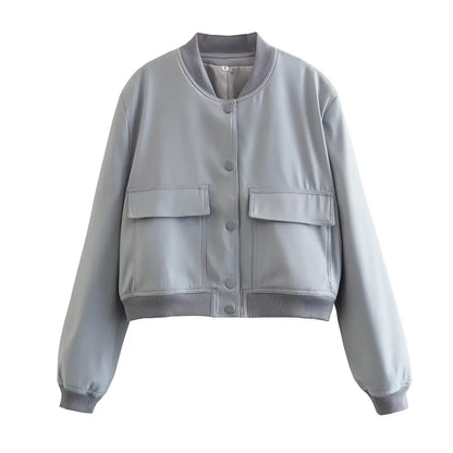 Women's french style autumn pilot jacket