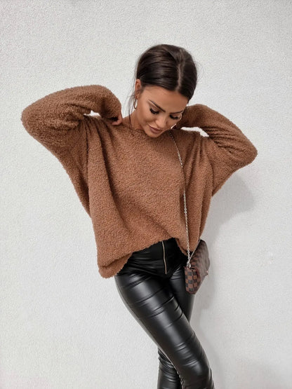 Women's trendy oversized knitted sweater