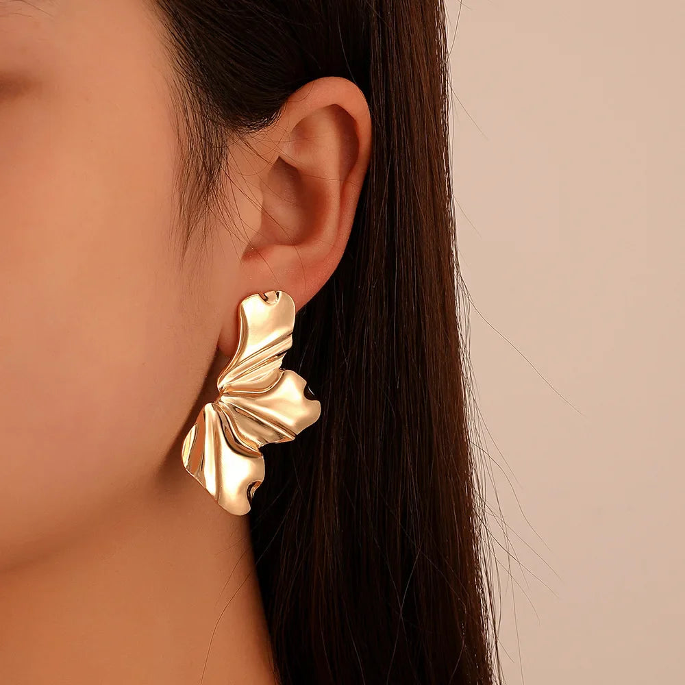 Tamika -  french flower stud earrings