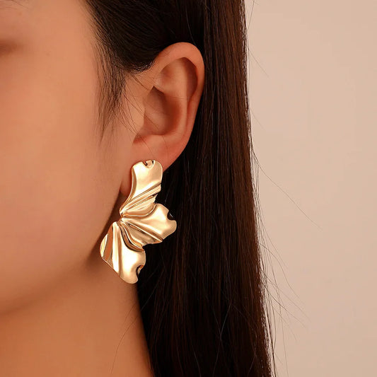 French Flower Stud Earrings