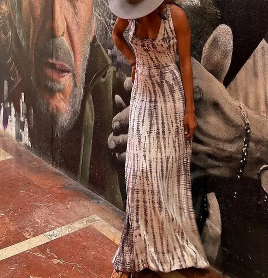 Bohemian Sleeveless Backless Dress