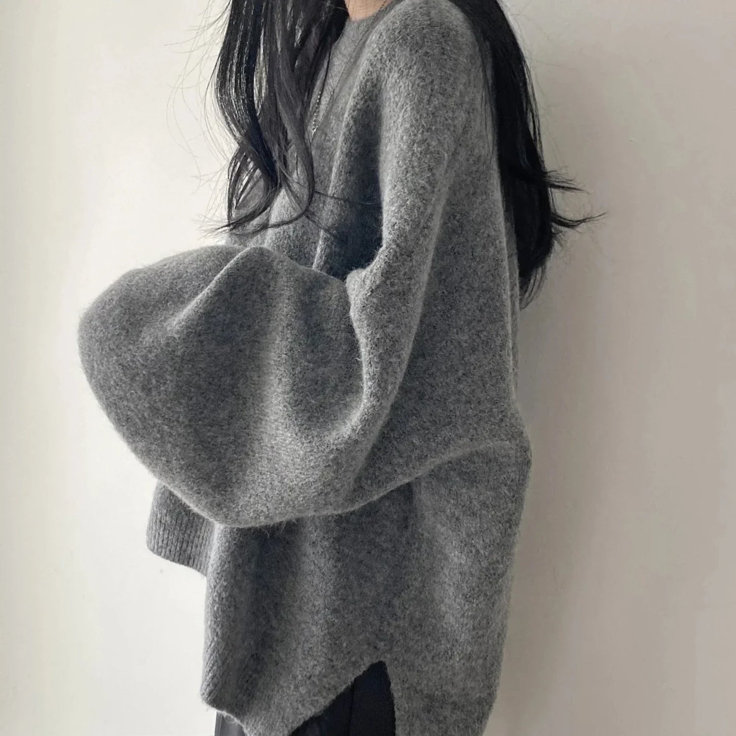 Women's knitted casual oversized sweater