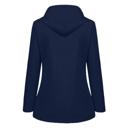 Women's waterproof fleece hooded jacket
