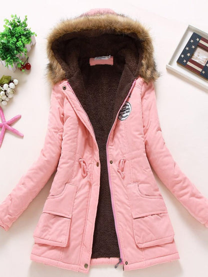 Women's elegant padded slim fit jacket