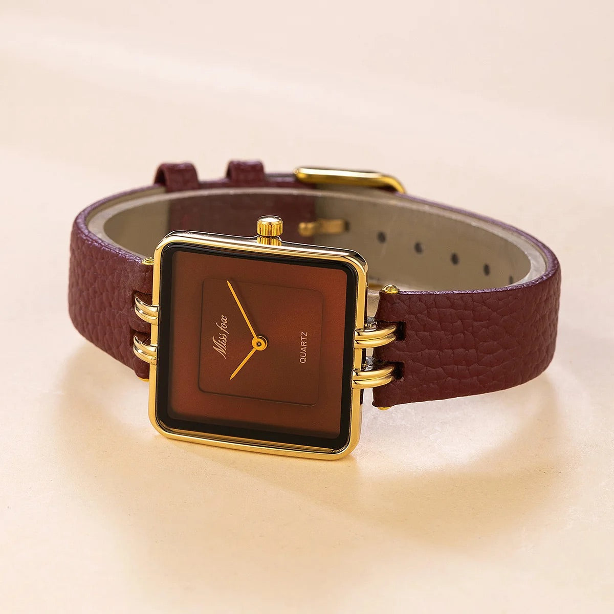Isla Square Face Wrist Watch | Gold-Tone Hardware Wrist Watch