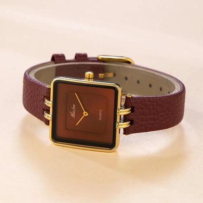 Isla Square Face Wrist Watch | Gold-Tone Hardware Wrist Watch