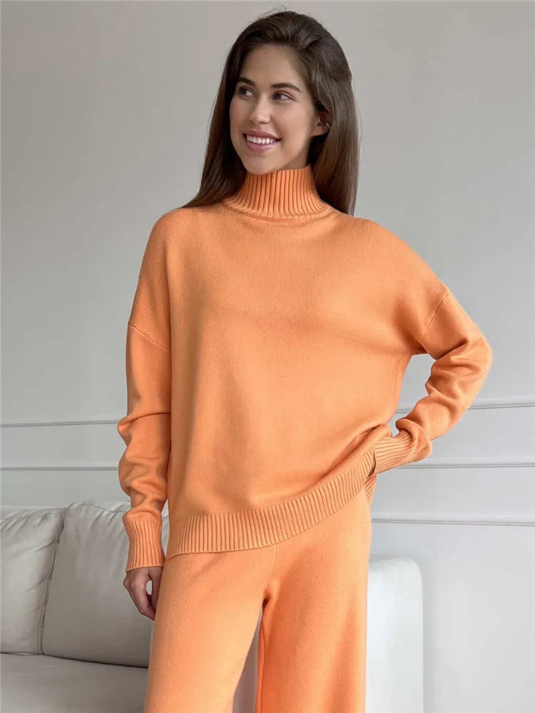 Women's cotton long sleeve & pants set