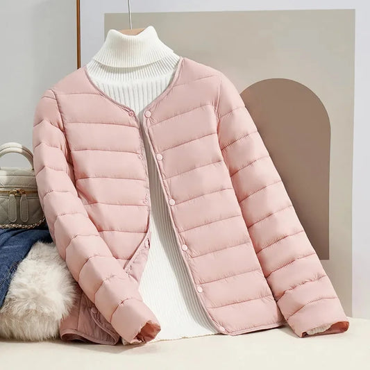 Slim Fit Long Sleeve Down Jacket