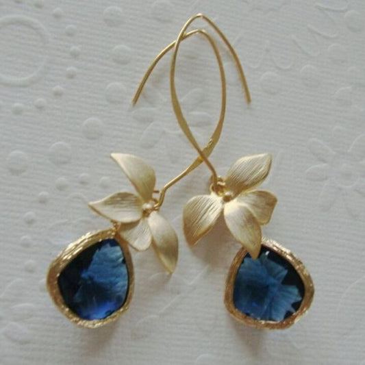 Golden Blossom Vintage Earrings