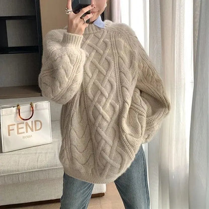 Women’s knitted autumn turtleneck sweater