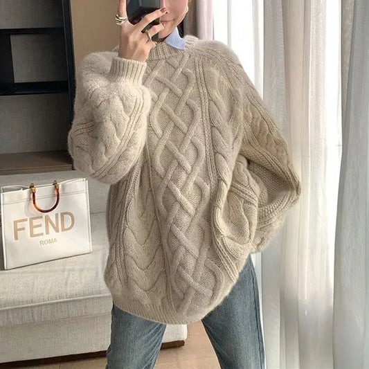 Knitted Autumn Turtleneck Sweater
