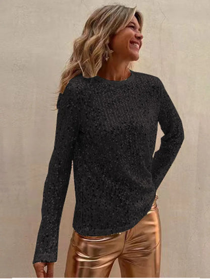 Women's stylish o-neck sweater