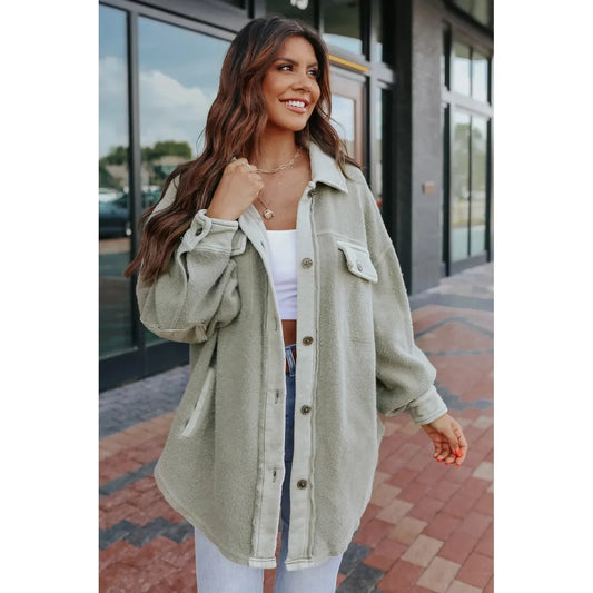 Oversized Velvet Casual Shirt