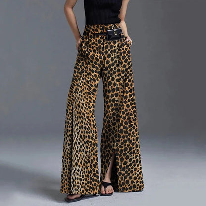 Flora High-Waisted Wide-Leg Pants | Relaxed Fit Belted Pants
