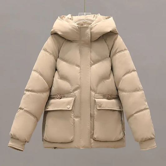 Padded Hooded Winter Long Sleeve Jacket