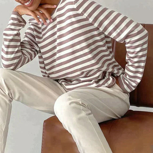 Striped Round Neck Sweater