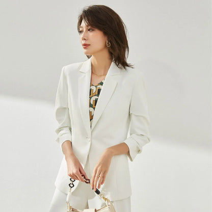 Women's autumn slim-fit lapel blazer