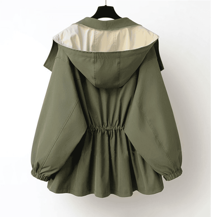 Women's windbreaker jacket with hood
