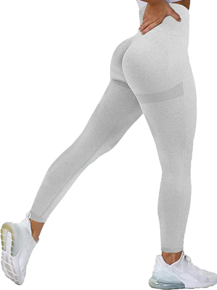 Seamless High-Waist Activewear Leggings and Top Set