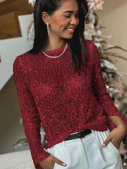 Women's stylish o-neck sweater
