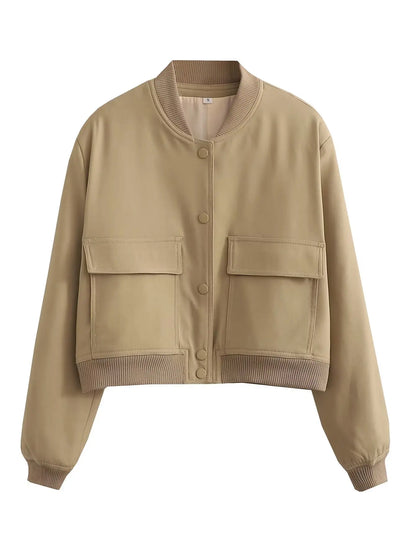 Women's french style autumn pilot jacket