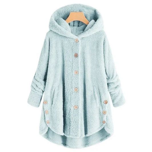 Relaxed Fit Hooded Fleece Jacket 