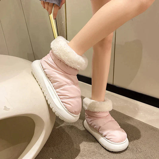 Waterproof Fleece Cotton Winter Shoes