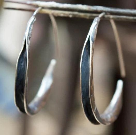 Large circle earrings