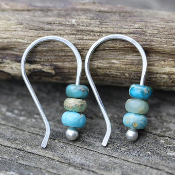 Turquoise beaded earrings