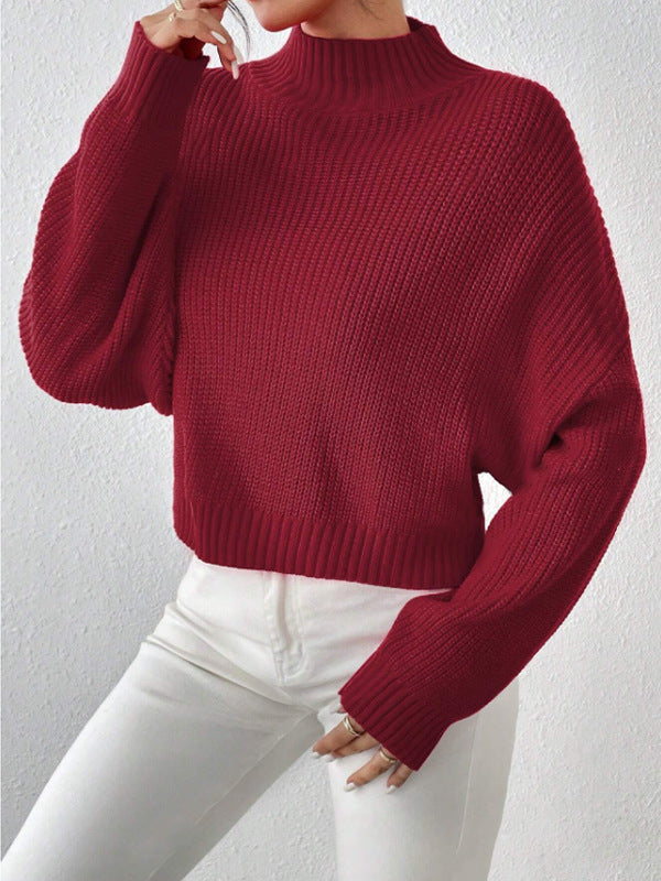 Ribbed Wool Blend Oversized Knit Sweater