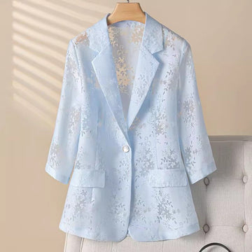 Kandra – lightweight floral lace blazer