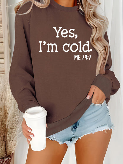 Women's casual printed loose sweatshirt