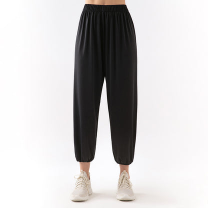 Women’s Jogger Pants - Breathable Fabric - Relaxed Fit - Elastic Waistband - Full Length