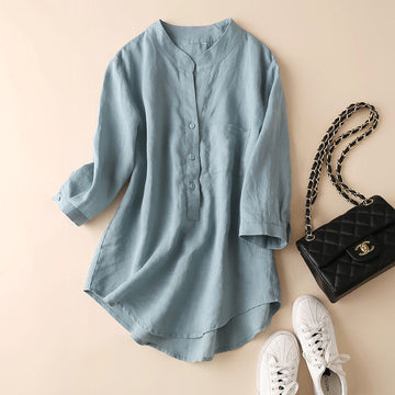 Malina - three-quarter sleeve loose shirt