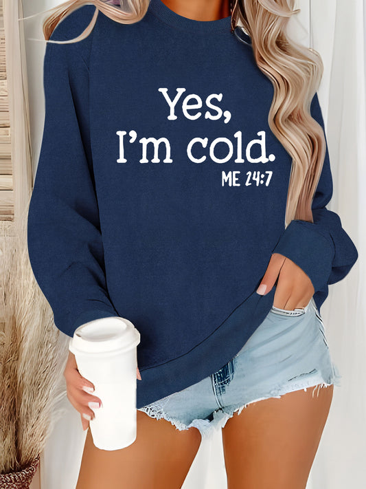 Printed Loose Casual Sweatshirt