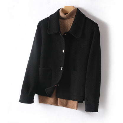 Isla Relaxed Fit Coat | Collared Button Front Coat