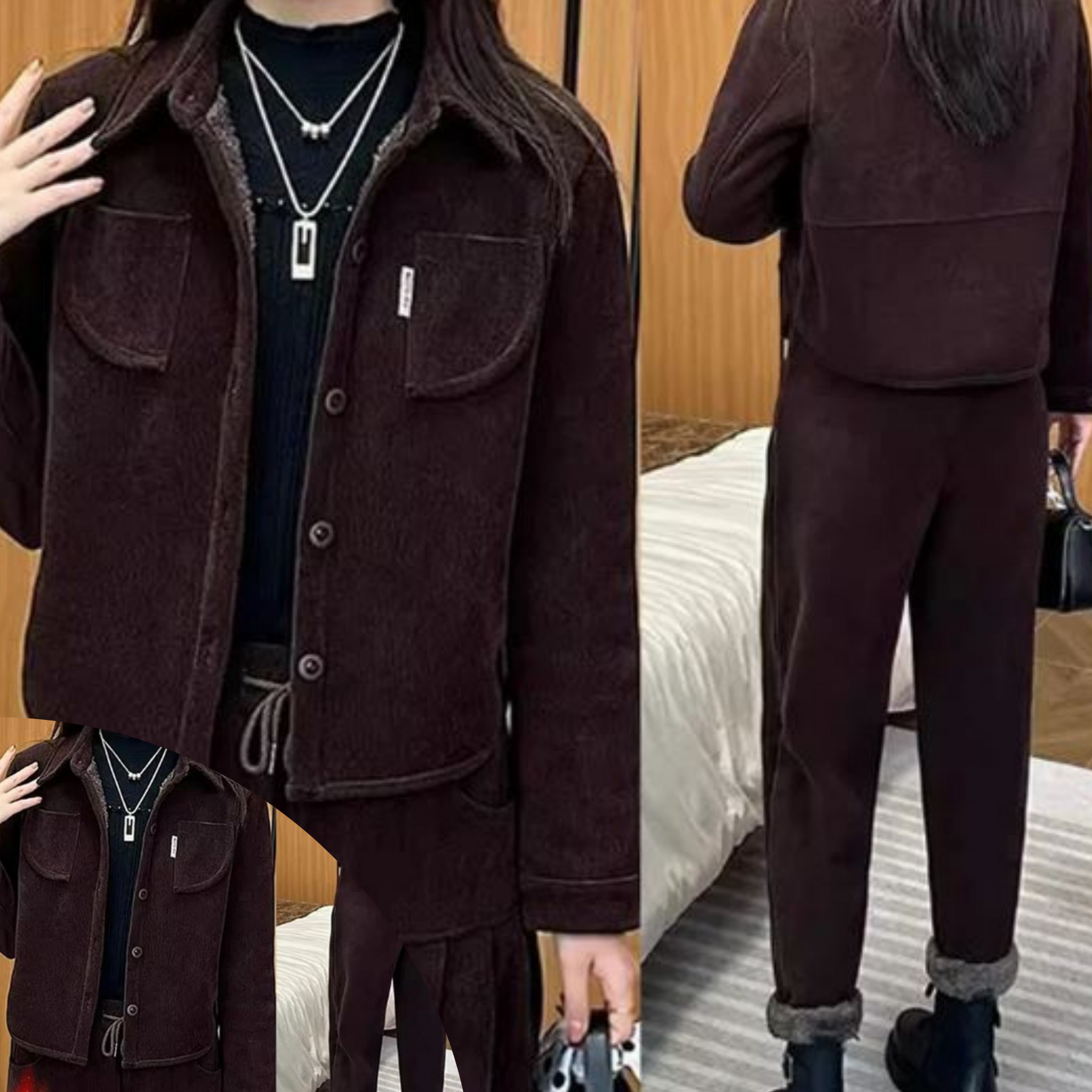 Women's winter vintage suit jacket & pants