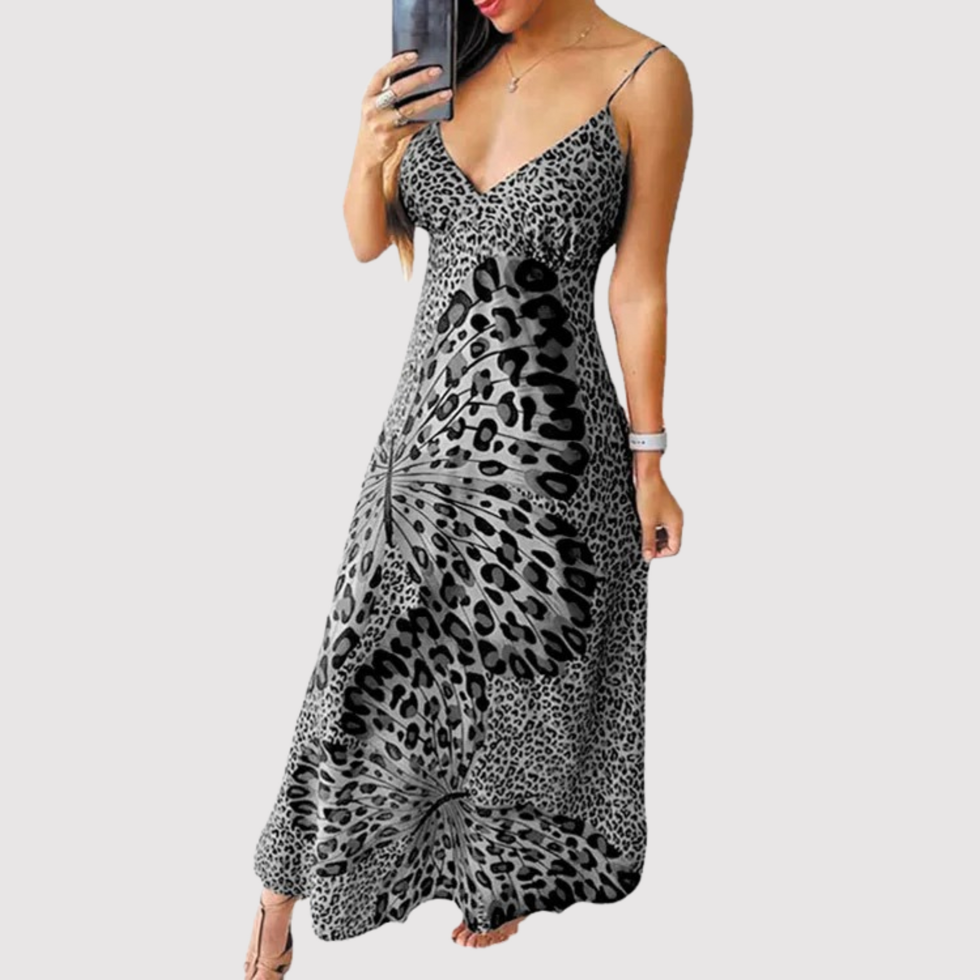 Sleeveless V-Neck Dress