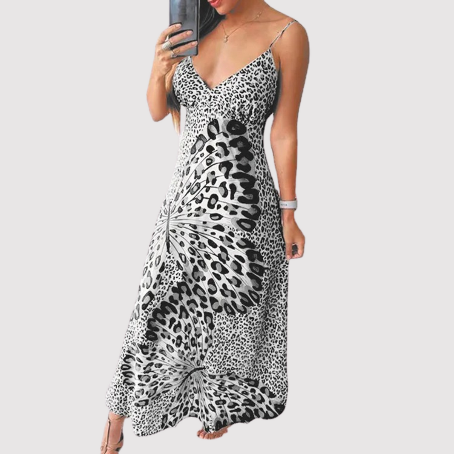 Sleeveless V-Neck Dress for Women