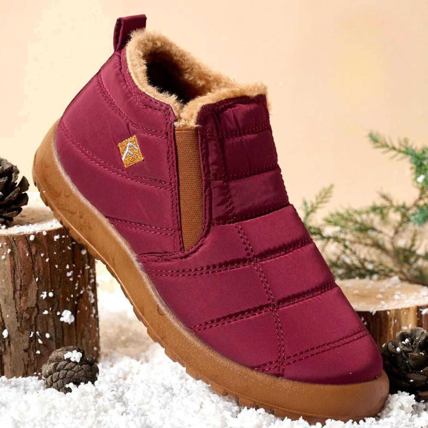 Women's thickened pile snow boots for winter