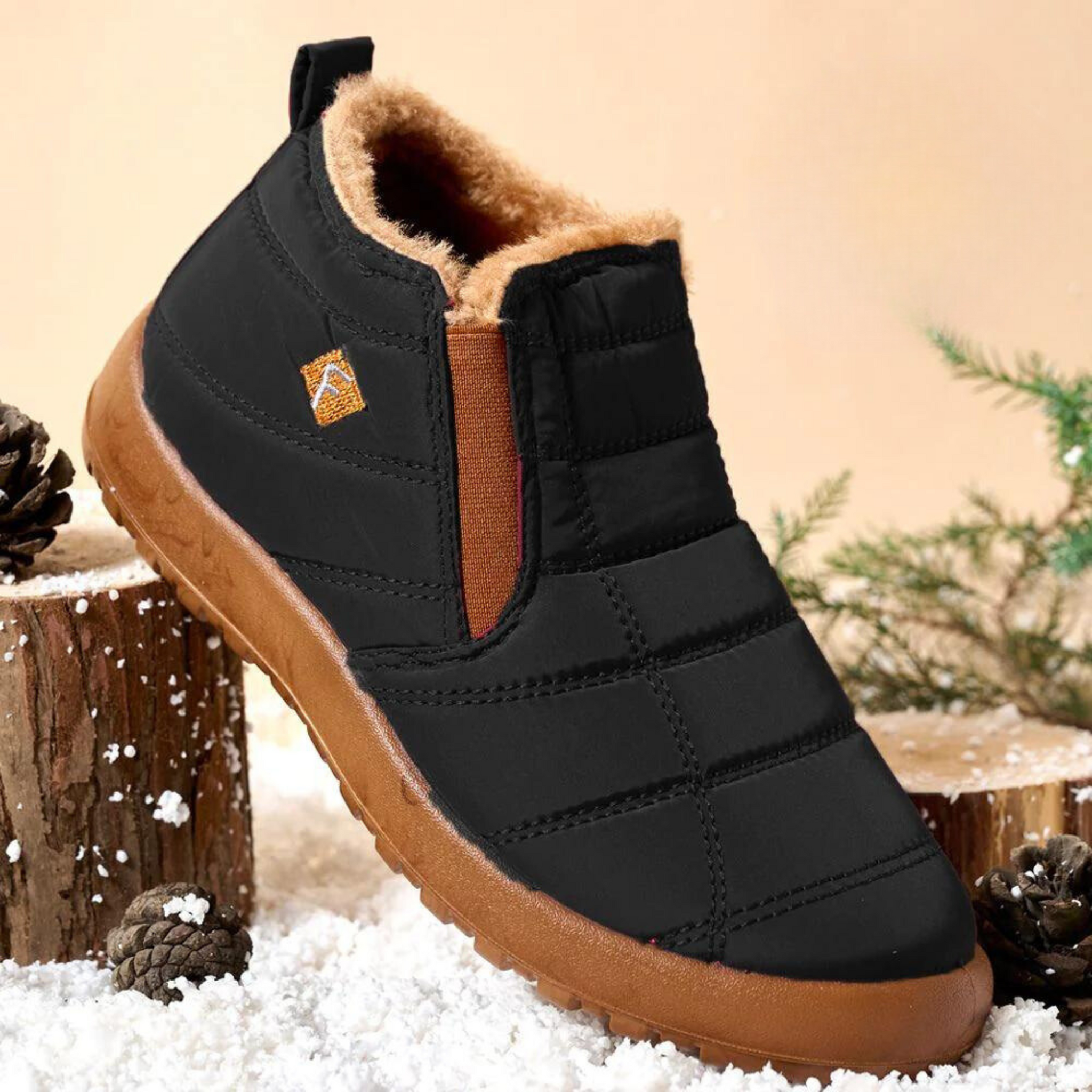 Women's thickened pile snow boots for winter