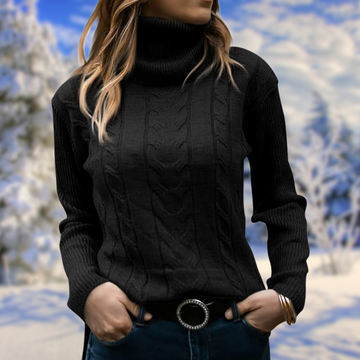 Classic turtleneck sweater for women