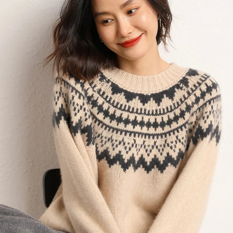 Knitted Round Neck Sweater
