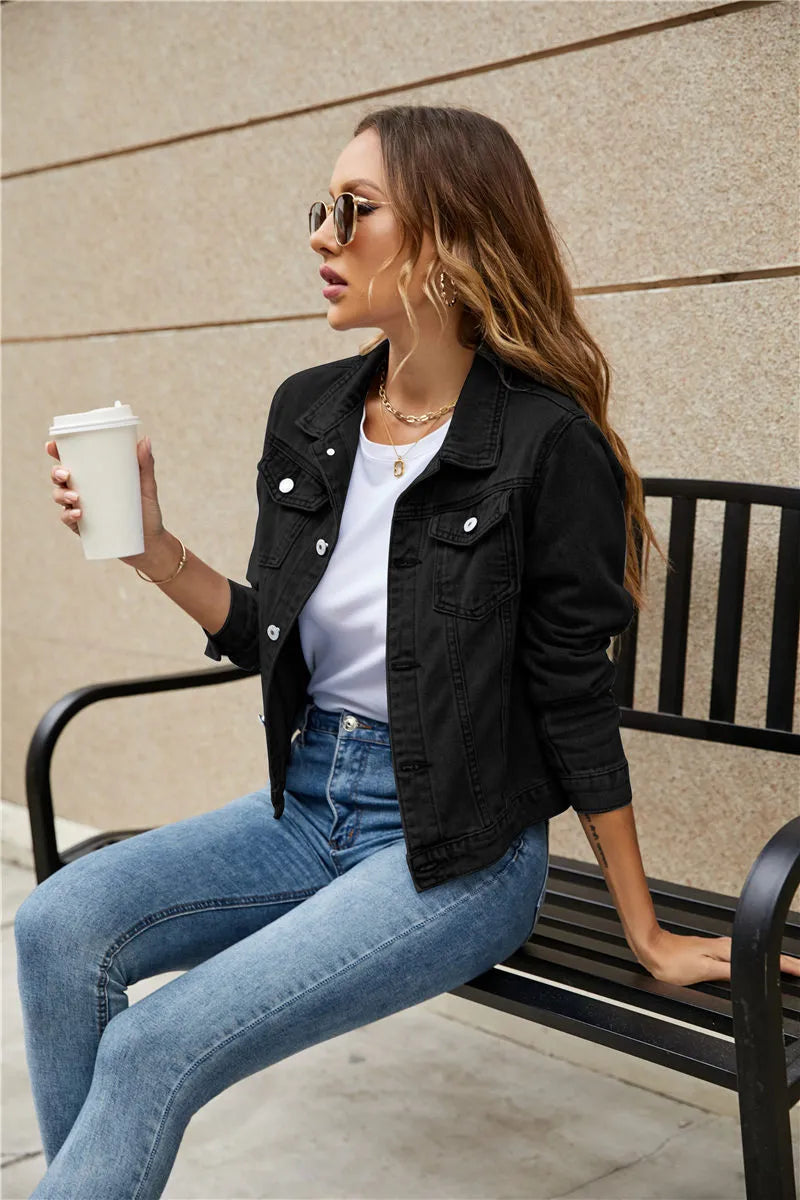 Women's slim fit denim jacket