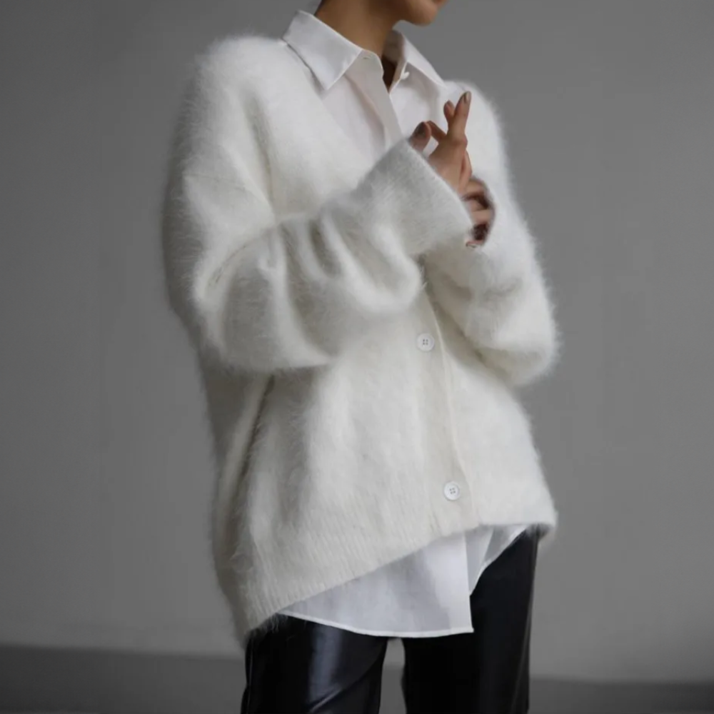 Women's button down cardigan with long sleeve