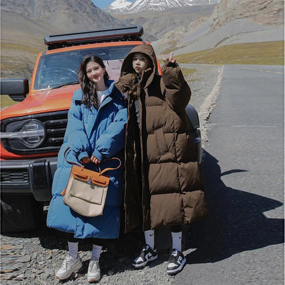 Women's winter mid-length puffer jacket