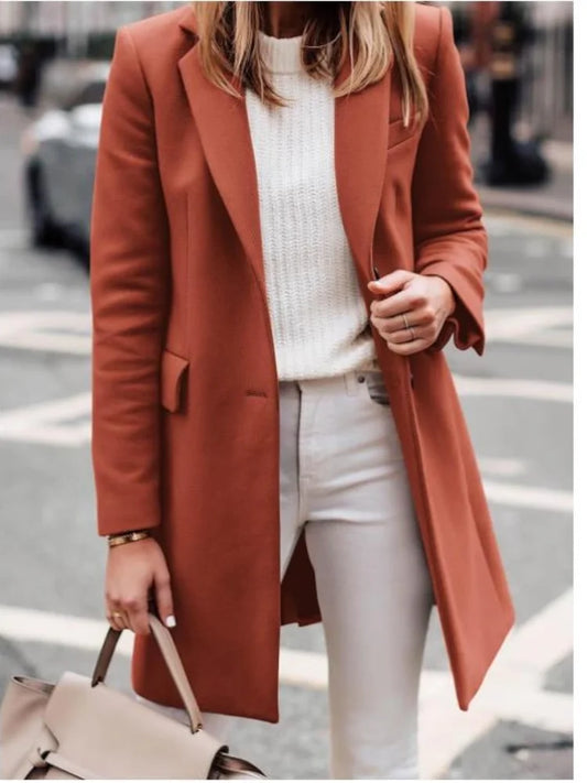 Wool Blend Lined Trench Coat
